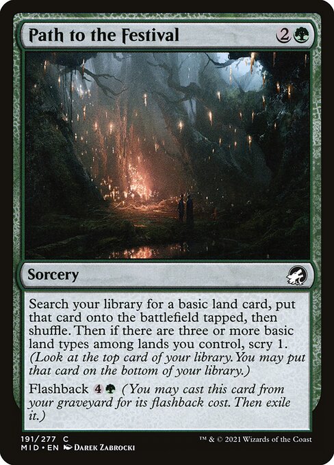 Path to the Festival // Innistrad: Midnight Hunt // MID 191