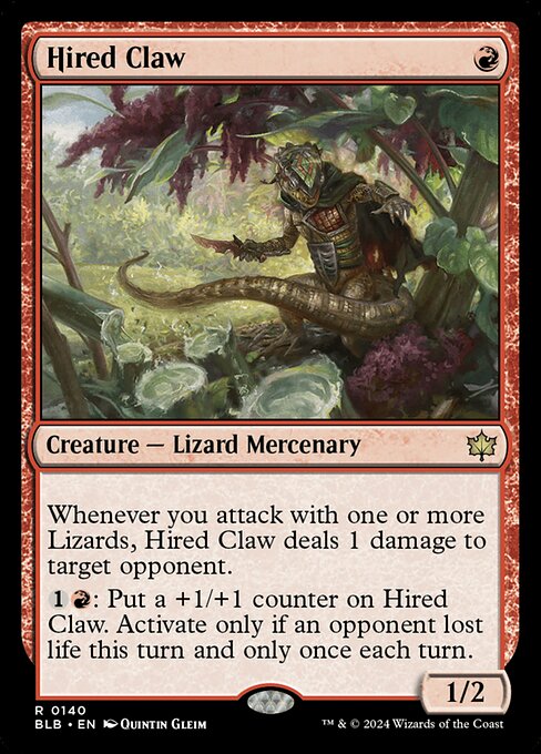 Hired Claw // Bloomburrow // BLB 140