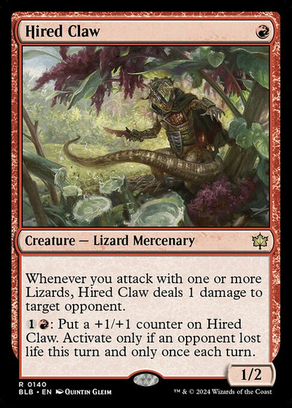 Hired Claw // Bloomburrow // BLB 140