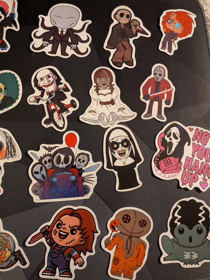50 Horror Villain Stickers