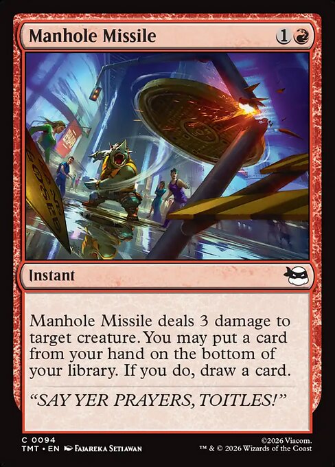 Manhole Missile // MTG // TMT 94