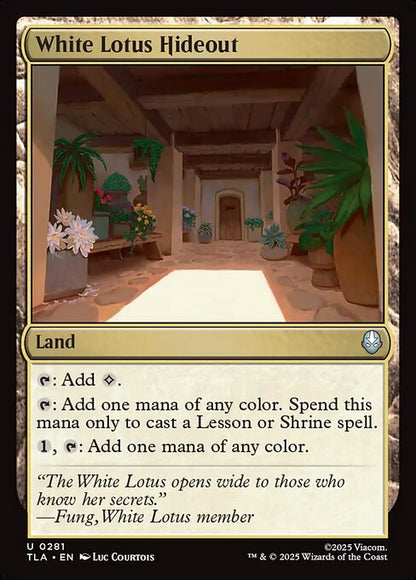 White Lotus Hideout // Avatar: The Last Airbender // TLA 281