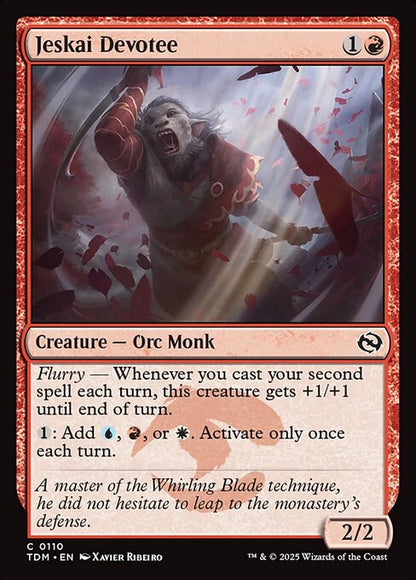 Jeskai Devotee // Tarkir: Dragonstorm // TDM 110