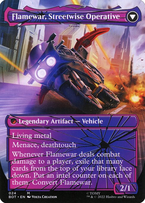 Flamewar, Brash Veteran // Flamewar, Streetwise Operative // Transformers // BOT 24
