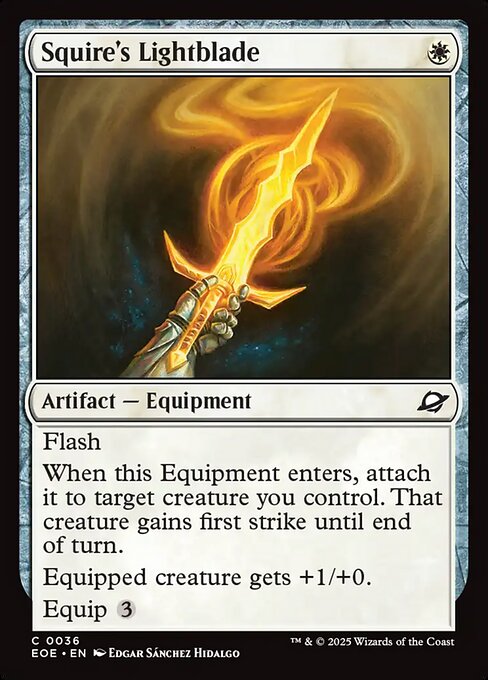 Squire's Lightblade // Edge of Eternities // EOE 36