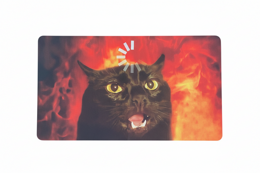 Angry Buffering Cat Playmat 60x35cm
