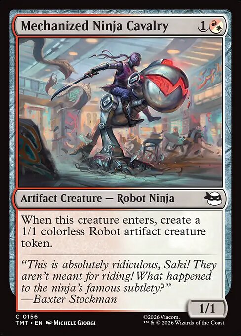 Mechanized Ninja Cavalry // MTG // TMT 156