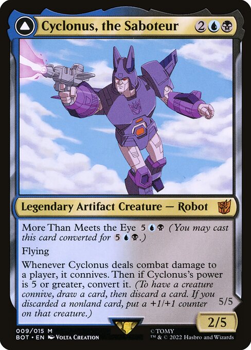 Cyclonus, the Saboteur // Cyclonus, Cybertronian Fighter // Transformers // BOT 9