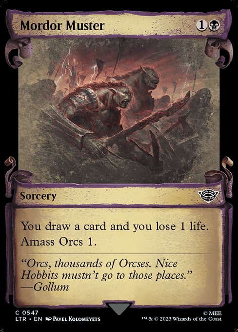 Mordor Muster // The Lord of the Rings: Tales of Middle-earth // LTR 547