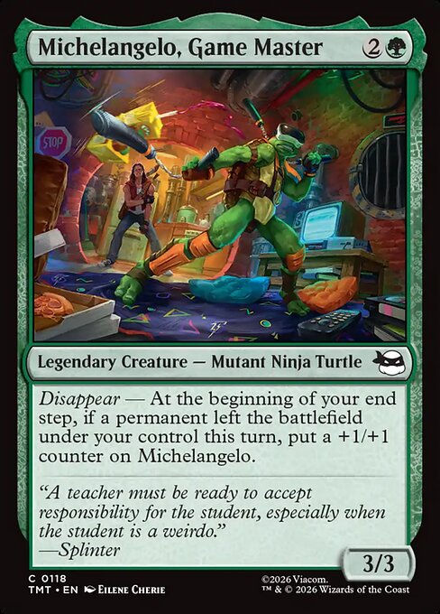Michelangelo, Game Master // MTG // TMT 118