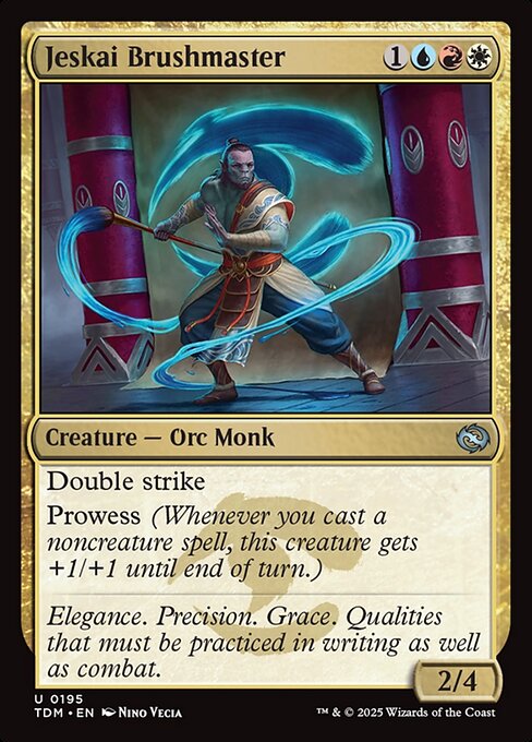Jeskai Brushmaster // Tarkir: Dragonstorm // TDM 195