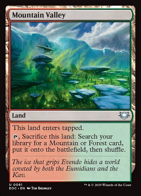 Mountain Valley // Edge of Eternities Commander // EOC 61