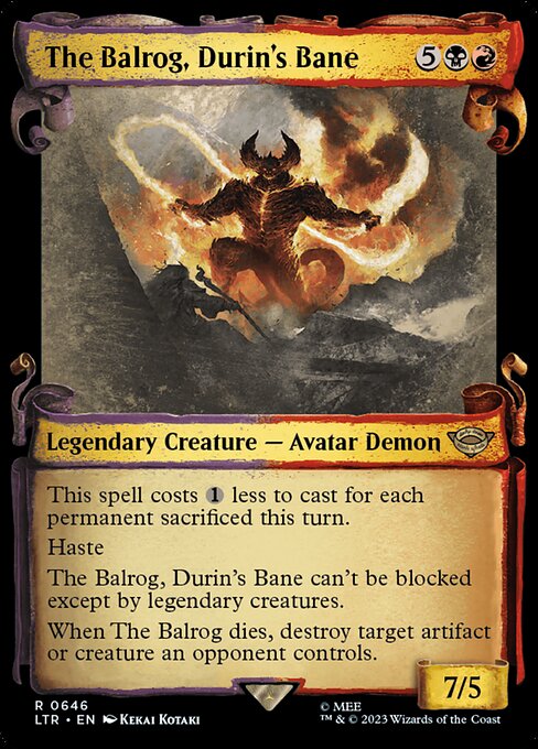 The Balrog, Durin's Bane // The Lord of the Rings: Tales of Middle-earth // LTR 646