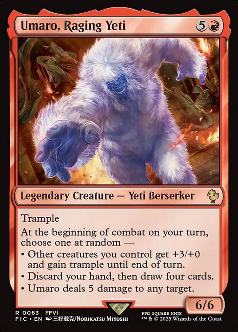 Umaro, Raging Yeti // Final Fantasy Commander // FIC 63