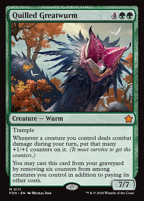 Quilled Greatwurm // Foundations // FDN 111