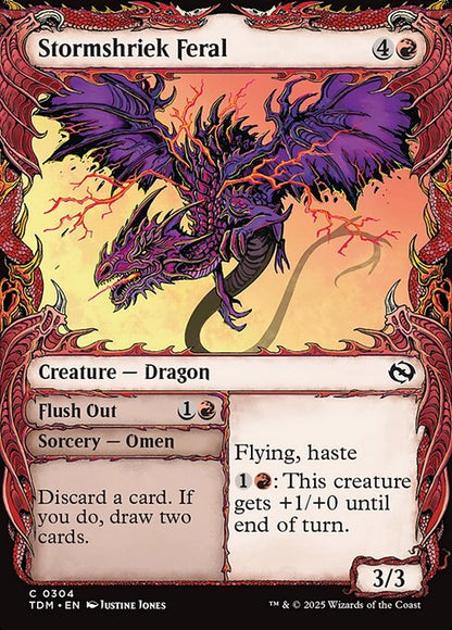 Stormshriek Feral // Flush Out // Tarkir: Dragonstorm // TDM 304