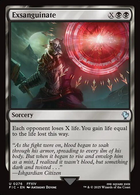 Exsanguinate // Final Fantasy Commander // FIC 276