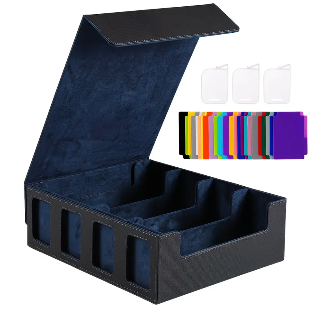 Large Card Deck Holder Navy Blue 3600 Card Capacity