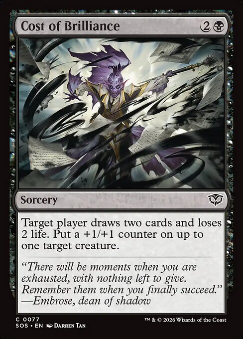 Cost of Brilliance // Secrets of Strixhaven // SOS 77