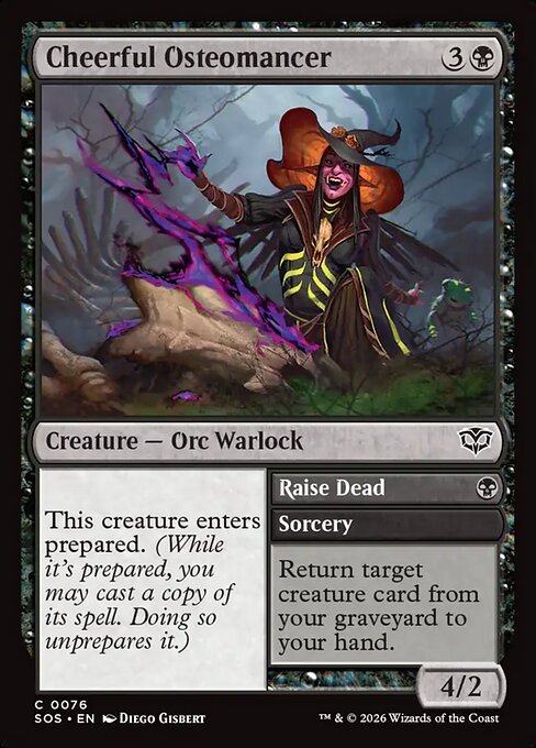 Cheerful Osteomancer // Raise Dead // Secrets of Strixhaven // SOS 76