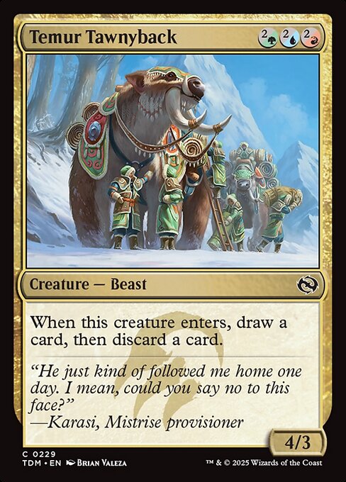 Temur Tawnyback // Tarkir: Dragonstorm // TDM 229