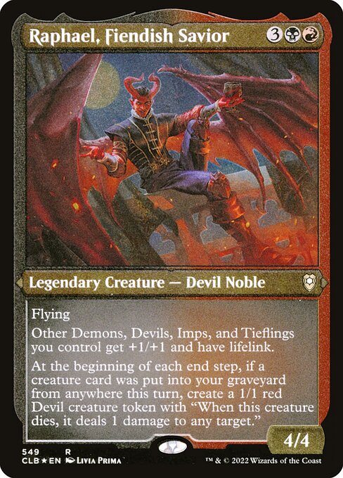 Raphael, Fiendish Savior // Commander Legends: Battle for Baldur's Gate // CLB 549