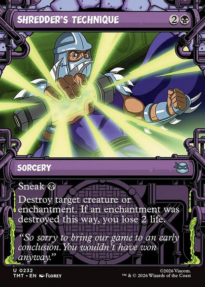 Shredder's Technique // MTG // TMT 232