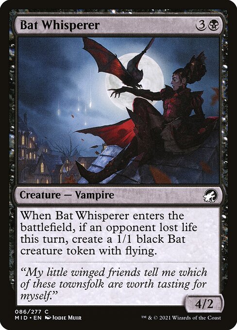 Bat Whisperer // Innistrad: Midnight Hunt // MID 86