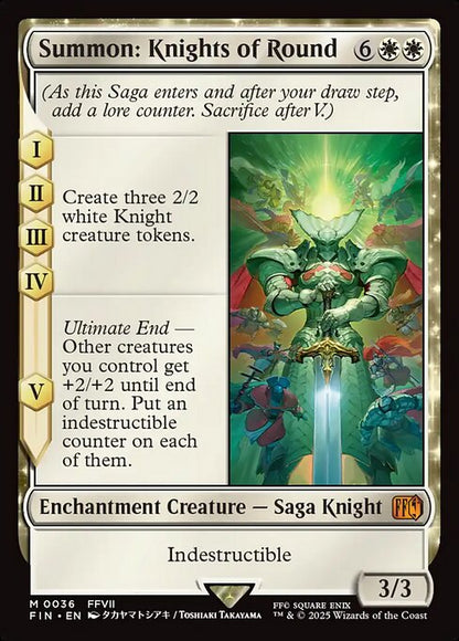 Summon: Knights of Round // Final Fantasy // FIN 36