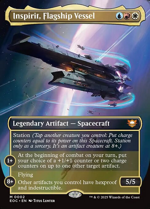 Inspirit, Flagship Vessel // Edge of Eternities Commander // EOC 2