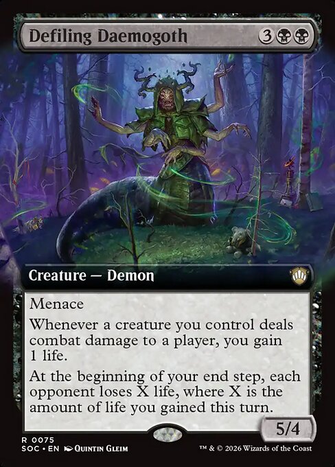 Defiling Daemogoth // Secrets of Strixhaven Commander // SOC 75