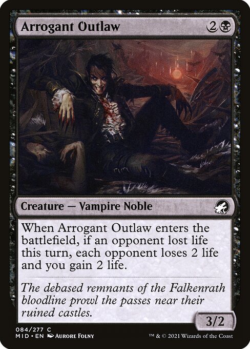 Arrogant Outlaw // Innistrad: Midnight Hunt // MID 84