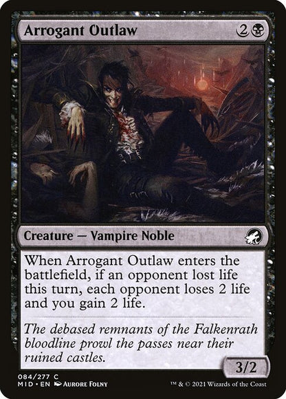 Arrogant Outlaw // Innistrad: Midnight Hunt // MID 84