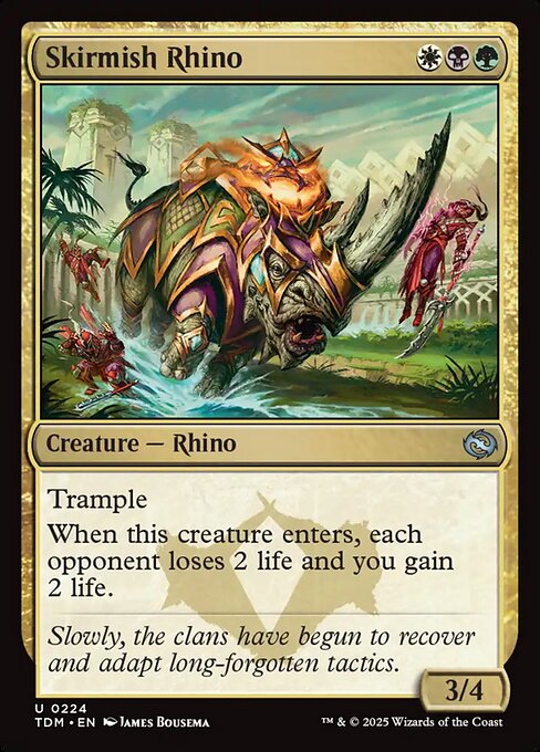 Skirmish Rhino // Tarkir: Dragonstorm // TDM 224