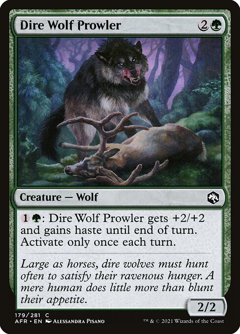 Dire Wolf Prowler // Adventures in the Forgotten Realms // AFR 179