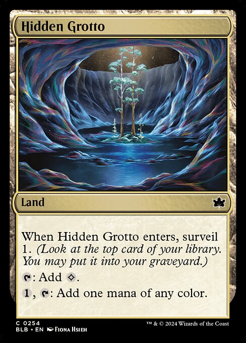 Hidden Grotto // Bloomburrow // BLB 254