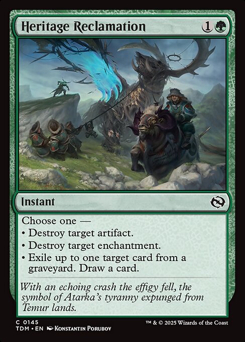 Heritage Reclamation // Tarkir: Dragonstorm // TDM 145