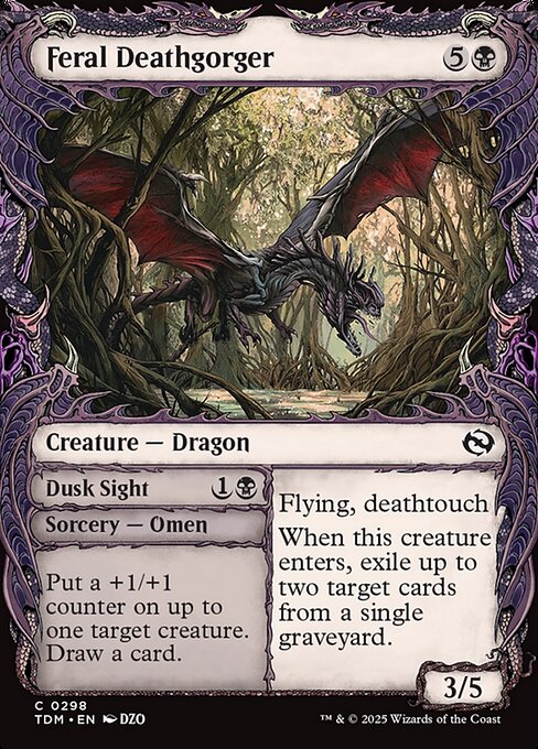 Feral Deathgorger // Dusk Sight // Tarkir: Dragonstorm // TDM 298