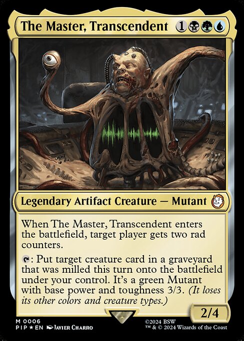 The Master, Transcendent // Fallout // PIP 6