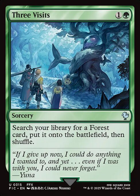 Three Visits // Final Fantasy Commander // FIC 315