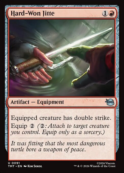 Hard-Won Jitte // MTG // TMT 91