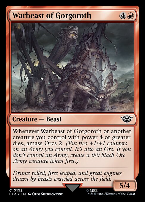 Warbeast of Gorgoroth // The Lord of the Rings: Tales of Middle-earth // LTR 152