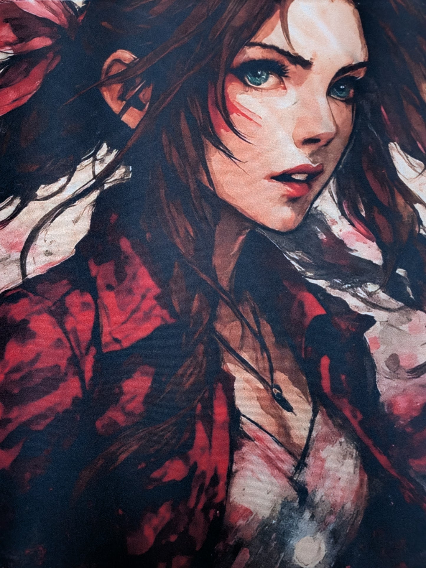 Aerith Gainsborough Playmat Final Fantasy VII 61x35cm Stitched