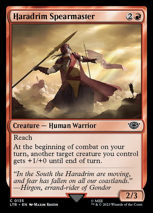 Haradrim Spearmaster // The Lord of the Rings: Tales of Middle-earth // LTR 135