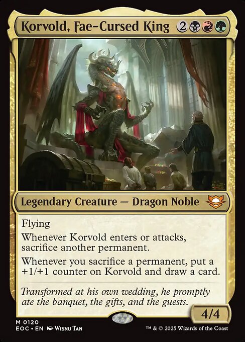 Korvold, Fae-Cursed King // Edge of Eternities Commander // EOC 120