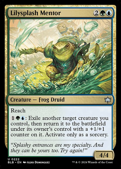 Lilysplash Mentor // Bloomburrow // BLB 222