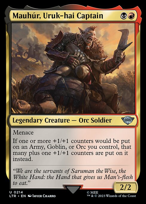 Mauhúr, Uruk-hai Captain // The Lord of the Rings: Tales of Middle-earth // LTR 214