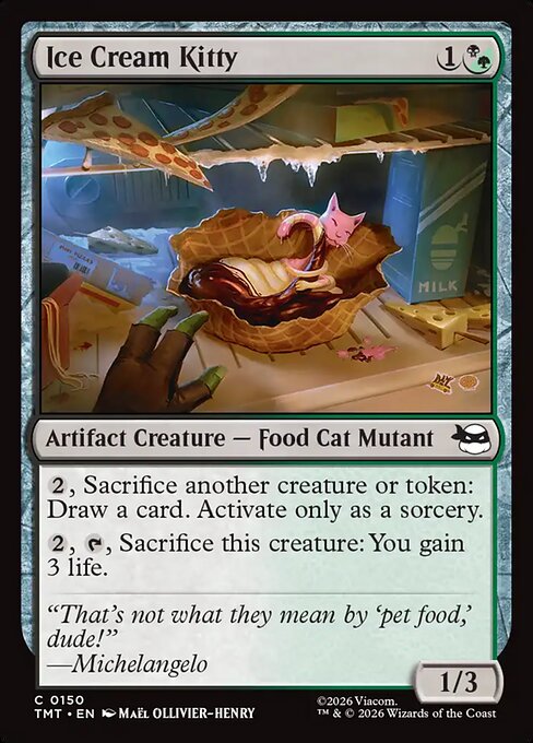 Ice Cream Kitty // MTG // TMT 150