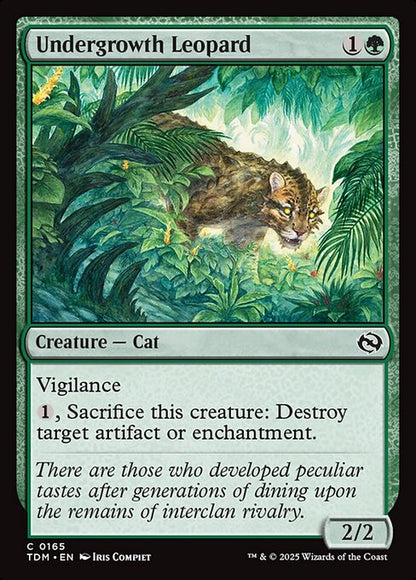 Undergrowth Leopard // Tarkir: Dragonstorm // TDM 165