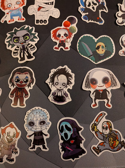50 Horror Villain Stickers